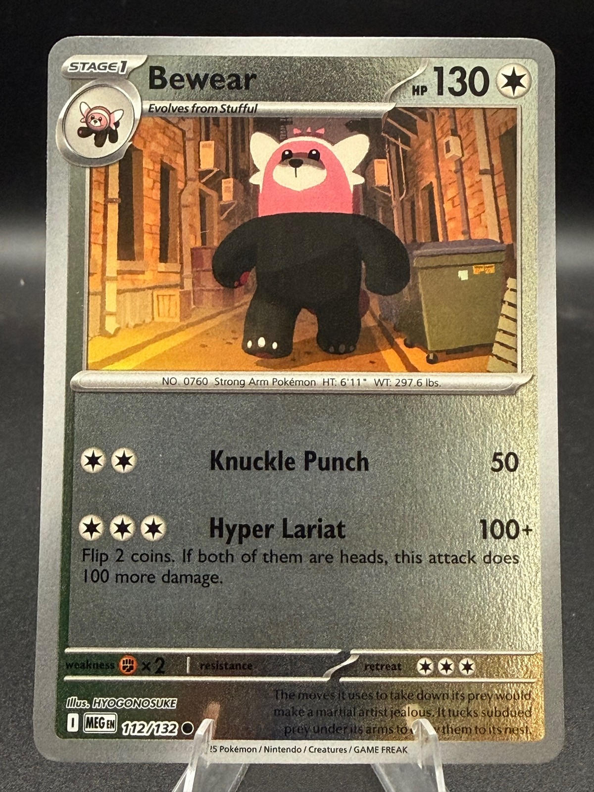 Bewear #112/132 ME01: Mega Evolution-Common, Reverse Holo
