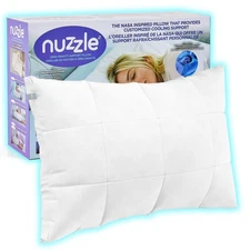 Nuzzle Cooling Adjustable Pillow for Adult Sleeping, Luxury Standard Size Bed...