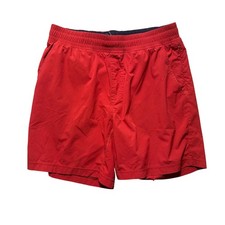 RHONE Men Red Athletic Shorts M/M Elastic Waist Quick Dry Sportswear