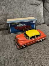Vintage Japan Tin Linemar Chevy Toy Car 11