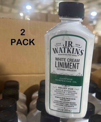 2Pack-J.R. Watkins White Cream Liniment - 11 Oz Bottle