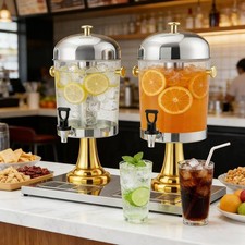 2.2-6.6 Gal Steel Beverage Dispenser Commercial Grade Juice Dispenser Stainless
