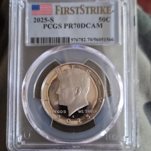 2025 Kennedy Half Dollar Silver Proof San Francisco PCGS PR70DCAM
