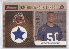 2005 Bowman Throwback Threads Vincent Jackson #BRT-VJ b9u