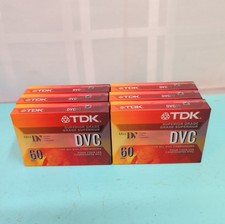 Lot Of 6 TDK DVC 60 Mini DV Digital Video Cassette Tapes Camcorder Dvc60