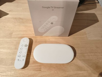Google TV Streamer 4K Porcelain 32GB Flash 4GB RAM Android TV Gigabit LAN