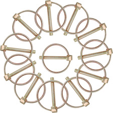 12 PCS Heavy Duty Linch Pin with Ring, 3/16 X...