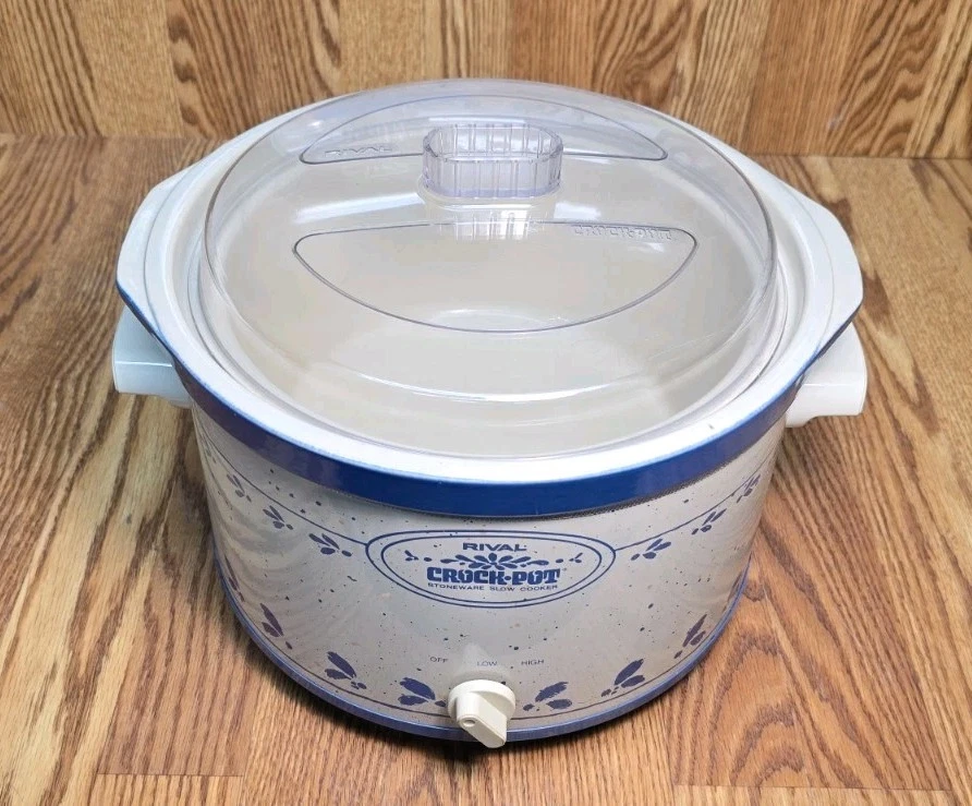 Vintage Rival Crock Pot Stoneware Cooker 5 Qts Model 3355 Blue VGC
Opens in a new window or tab