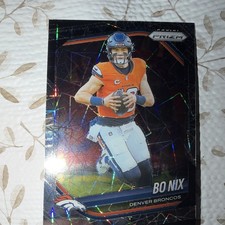 Panini Prizm 2025 Bo Nix Rookie Denver Broncos NFL Football Card #142. rookie card picture