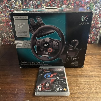 Logitech Driving Force GT Steering Wheel W/ Pedals & Game (PC / PS3) Complete