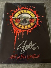 Slash Signed Guns N’ Roses 2017 Tour Program Not In This Lifetime COA Slash