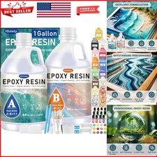 1 Gallon Artisanal Clear Epoxy Resin - Perfect for Durable Crafts and Woodwork