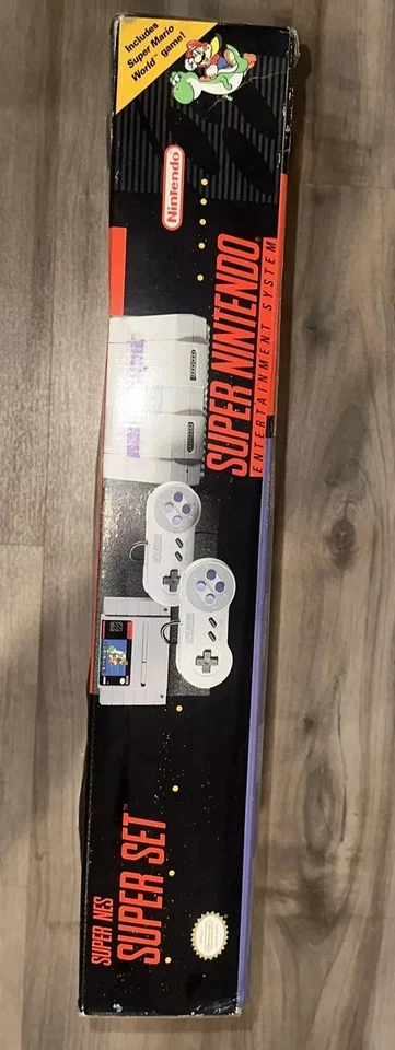 SNES Super Nintendo Super Set Console Box **BOX ONLY + STYROFOAM** - Image 3 of 4