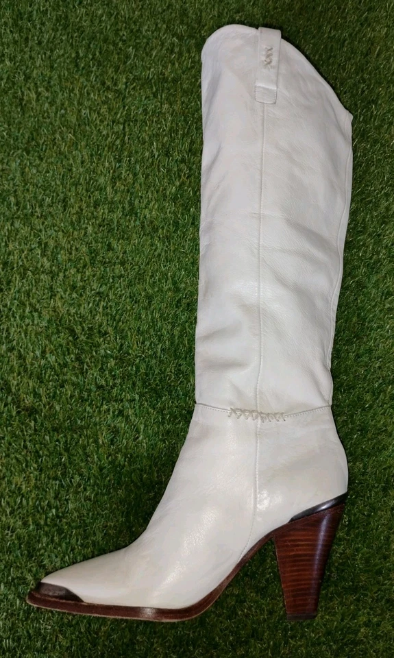 Botas Free People Stevie Pull On Alta Rodilla Punta Off White Talla 39 Foto 3 de 4