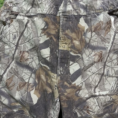 Carhartt Camo Bib Overalls Mens 42X32 Quilt Lined R43 Double Knee Realtree - Picture 4 of 16