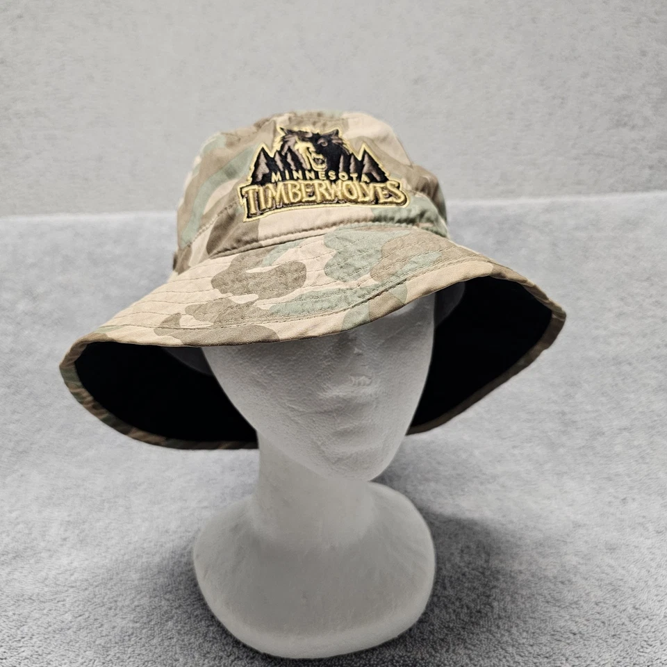 Minnesota Timberwolves  Bucket Hat L/XL Camo Mitchell & Ness Sun Shade NBA Cap - Image 2 of 4