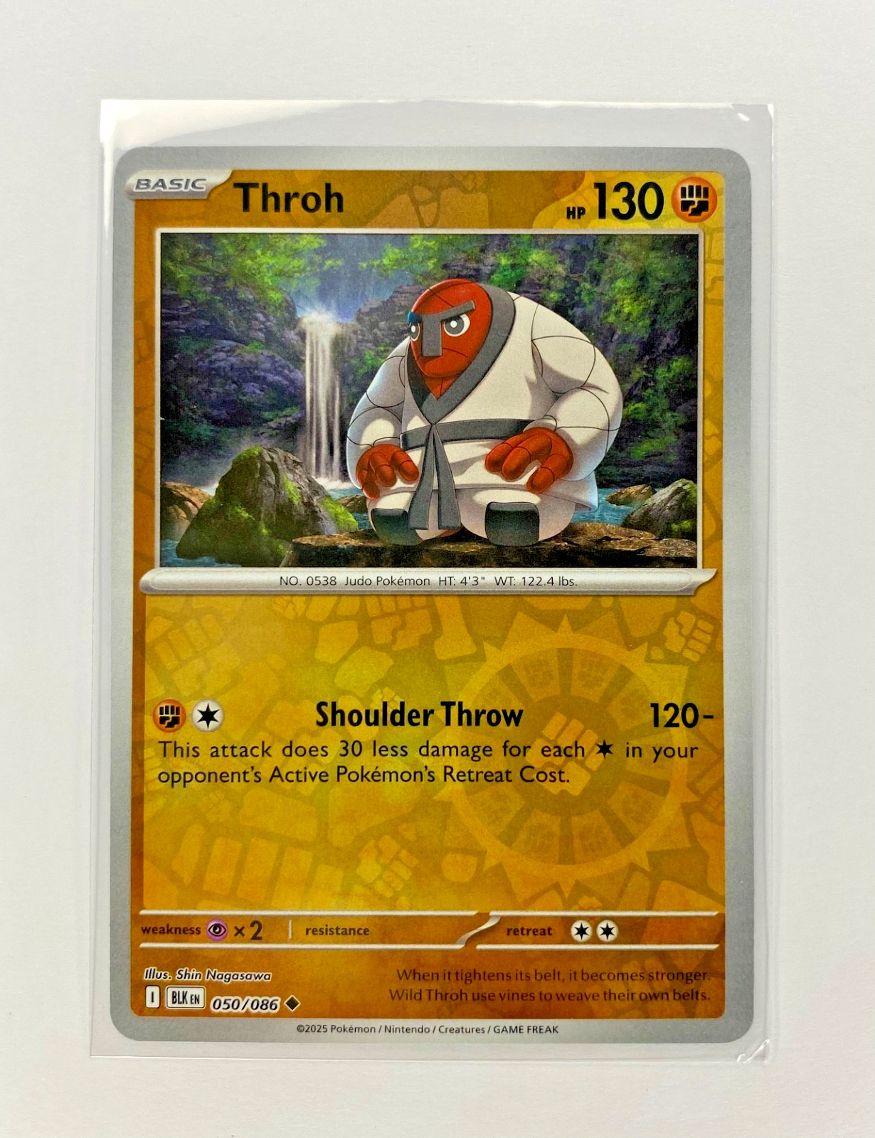Throh 050/086 - NM - REVERSE HOLO - Black Bolt - Pokemon TCG - English