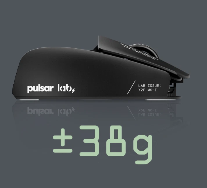 Pulsar X2F Professional Wireless Gaming Mouse 750IPS 32000DPI 8000Hz 38g-Black - Image 2 of 4