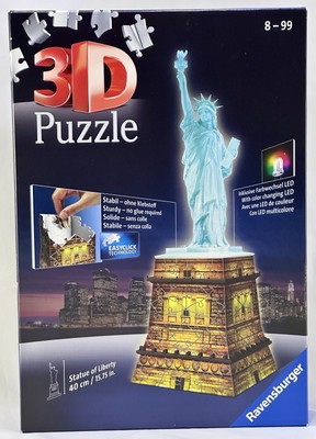 FREIHEITSSTATUE ISLAND PUZZLE 3D RAVENSBURGER MEHRFARBIG LED LICHT 2020