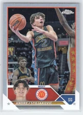 Andrej Stojaković - 2023 Topps Chrome McDonald's All American - Refractor #23