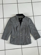 White House Black Market Gray Peplum Blazer Size 2