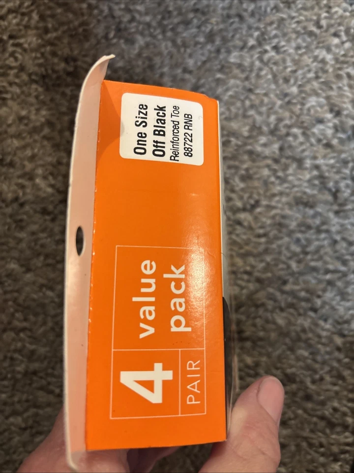 JMS Just My Size hasta la rodilla cómoda banda para piernas punta reforzada negra 1 talla 4 par Foto 4 de 4