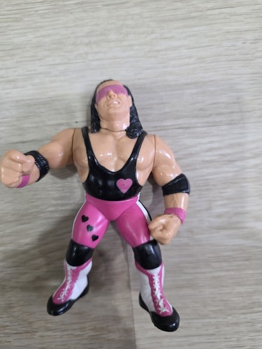 Bret Hart PINK HEART WWF WWE Hasbro Complete Wrest...