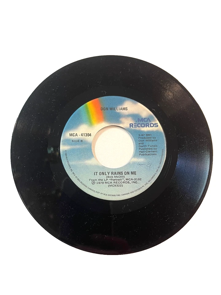 Don Williams- 'I believe in you' & 'It only rains on me' 7" 45 RPM (#345) - Image 3 of 3