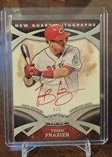 2014 Topps Tier One New Guard Autographs Red Ink /5 Todd Frazier Auto