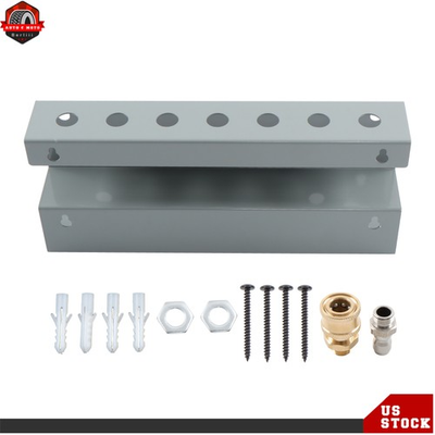 #ad 7 Hook Wall Mount Pressure Washer Organizer 2 x 1 4quot; Male amp; Female Quick Connect $16.78