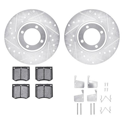 For Mercury Capri 70-77 DFC PRO-KIT 5000+ Drilled & Slotted Front Brake Kit