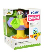 TOMY TOOMIES SORT & POP SPINNING UFO!!!