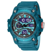 SMAEL Men Sport Watches Electronic Watch Student Alarm Date Digital Wristwatch