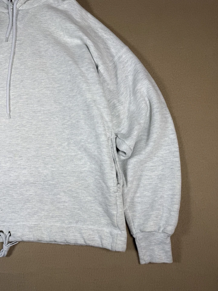 复古 L.L. Bean Russell 运动连帽衫 Heather 重量级亨利空白男式 L — 第 4/4 张图片