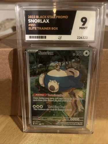 Pokémon Scarlet & Violet 151 TCG Snorlax SVP 051 ETB Promo English ACE 9 MINT