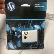 HP 62 Black Ink Cartridge Original C2P04AN New Sealed Exp Jul 2026