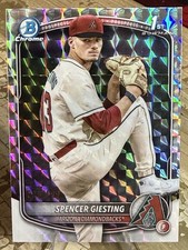 2025 Bowman Chrome 1st /499 Spencer Giesting Geometric #BCP-165 D-Backs