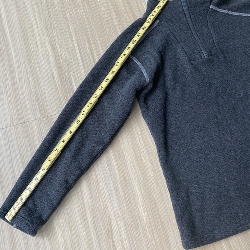 Kuhl Youth Jacket Size Large (14-16) Dark Gray Fleece Stand Collar 1/4 Zip Logo - Picture 4 of 7