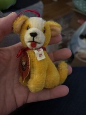 Vintage Mini Lt. Brown 4 1/2 Puppy PURE WOOL Shanghai Doll Factory 2