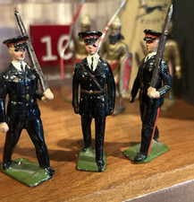 Vintage W Britains Soldiers 54mm Australian Infantry 1948 Pattern Blue 3 VG