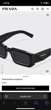 PRADA Milano Black Sunglasses Authentic Case with Cloth and Box Excellent Shape
