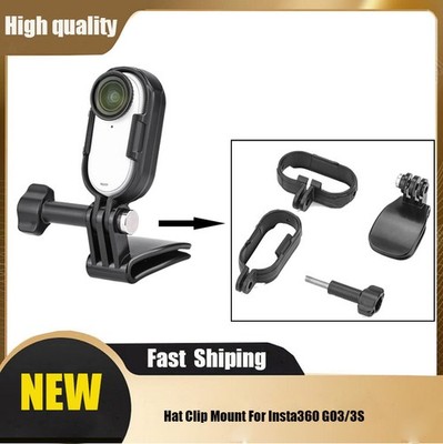 Hat Clip Mount for Insta360 GO3 GO3S Quick Release Cap Holder POV Camera SDE