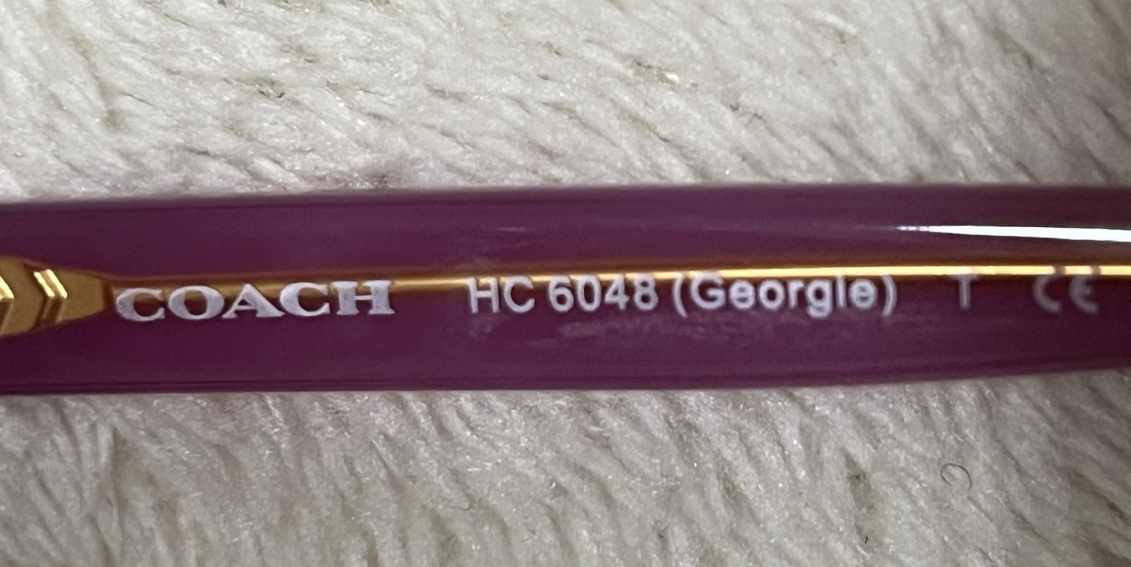 Coach HC 6048 5186 Georgie Square Berry Horn Eyeglasses Optical Frame 53-17-135 thumbnail 5