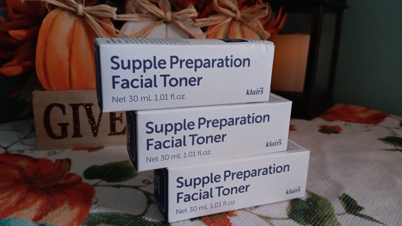NEW Klairs Supple Preparation Unscented Facial Toner 1.01 Fl Oz Ea X 3 FREE SHIP