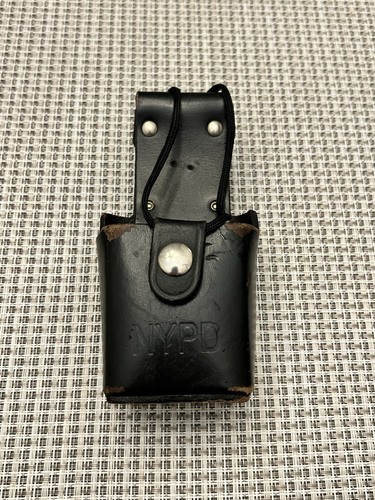 New York City Police Department NYPD Leather Radio Holster VINTAGE MEMORABILIA
