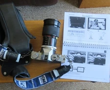 OLYMPUS #OMF - SLR 35 mm Film Camera w/35-100MM PANAGOR zoom lens & zip case