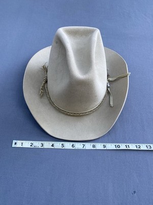 Bailey ウエスタンハット　5x ビーバー Vintage Bailey 5X Beaver Cowboy Hat Hand Creased Fur Felt Western