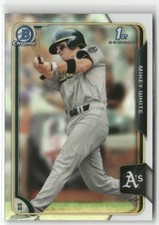 2015 BOWMAN DRAFT #119 MIKEY WHITE CHROME REFRACTORS OAKLAND ATHLETICS