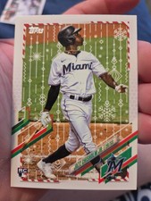 2021 Topps Holiday Jazz Chisholm Jr RC #HW182 Miami Marlins New York Yankees