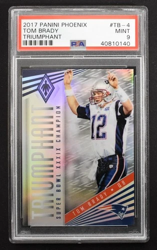 Tom Brady 2017 Panini Phoenix Triumphant #TB-4 New England Patriots PSA 9 MINT